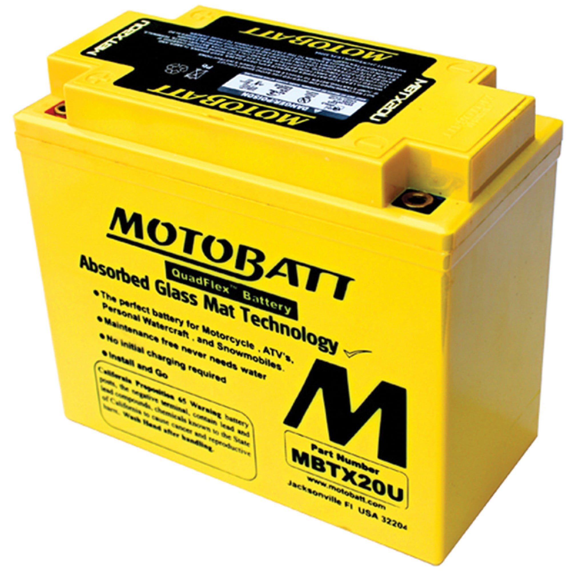 Motobatt Battery For CanAm Commander 800R EFI 20112020 YB16LA