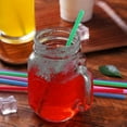 thumbnail image 3 of 1000 Pcs Colorful Plastic Long Disposable Drinking Straws, 3 of 5