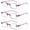 Set 02: Red 3 Pairs, variant on 3-Pack Rimless Reading Glasses For Women, Lightweight Spring Hinge Readers, Classic Elegant Artistic Eyeglasses UV 400