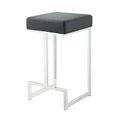 thumbnail image 2 of Coaster Home Furnishings Square Counter Stool Black and Chrome, 24" (105253), 2 of 10