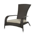 thumbnail image 4 of Balkene Home Coconino Wicker Conversation Set Lightweight & Adirondack Style Chairs, Wicker Includes Khaki Cushions - Mocha, 4 of 12