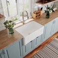 thumbnail image 5 of DV-1K026 DeerValley Harvest 30" L x 18" W Farmhouse Kitchen Sink with Sink Grid and Basket Strainer, 5 of 15