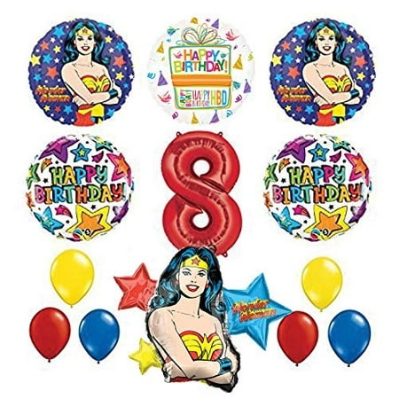 Mayflower Products Wonder Woman 8th Birthday Party Supplies And