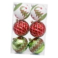thumbnail image 2 of 6 bolas navideñas colgantes reutilizables para decorar el de , ideal para compromisos, Acción de , aniversarios, fiestas. Rojo Verde Blanco, 2 of 8