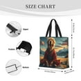 thumbnail image 3 of Balery Meditating Golden Retriever Bolsa de Mano para Mujeres con Cremallera, Bolsa de Gimnasio con Compartimentos, Bolsa para Laptop, Bolsa para Trabajo, 3 of 7