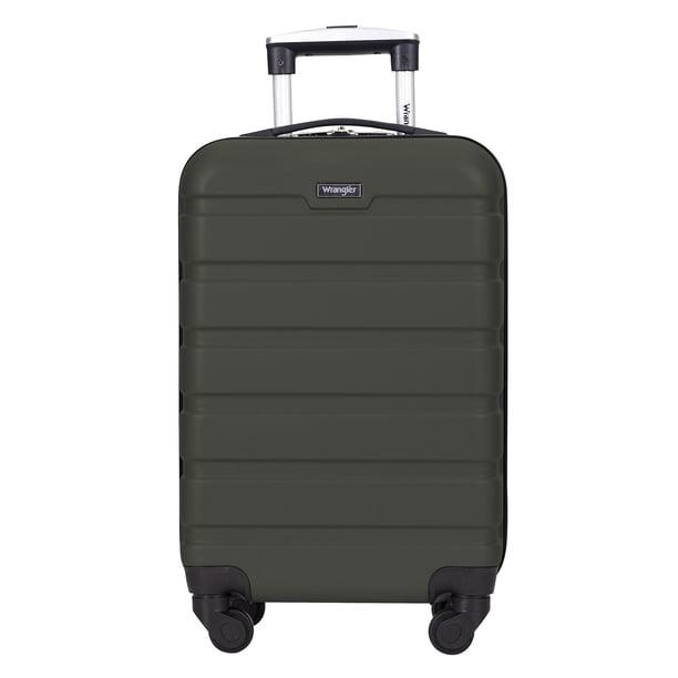 Wrangler 20” Carryon Rolling Hardside Spinner Luggage, Deep Depth