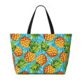 thumbnail image 2 of Naloa Pineapple Large Capacity Beach Bag, Waterproof Sandproof Beach Swim Pool Bag Tote Bag for Women, 2 of 7