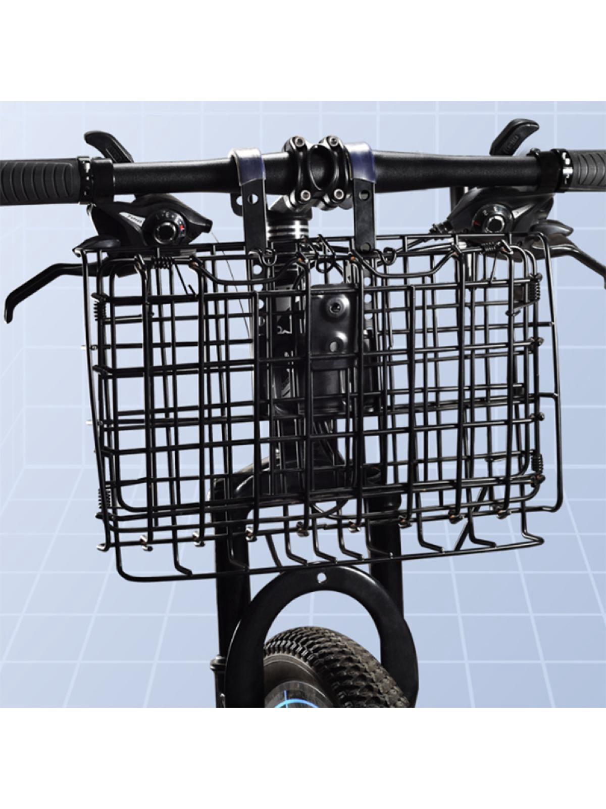 Mountain Bike Folding Hanging Basket Detachable Folding Bicycles Basket Front And Rear Hanging Side Trailer Basket
