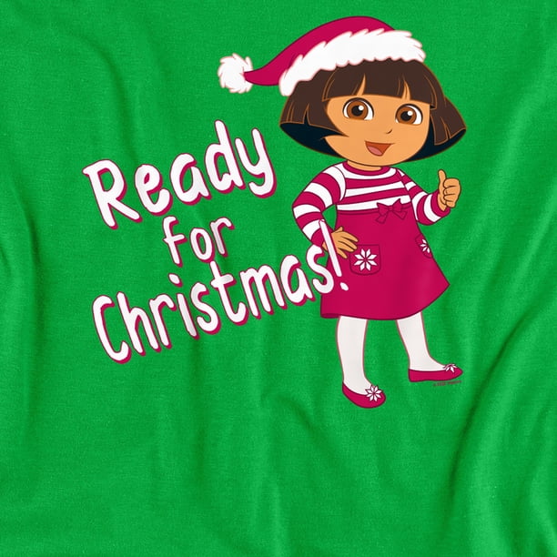Dora The Explorer Dora Ready For The Holidays Unisex Adult T Shirt