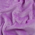 thumbnail image 5 of PiccoCasa 1 Pcs Home Warm Soft Microplush Fleece Solid Throw Blanket Light Purple 70" x 78", 5 of 7