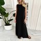 thumbnail image 1 of TaTaai Women's Spring Summer Casual Dress Round Neck Sleeveless Solid Color Maxi Length Stretchy Soft Tank Dress Daily Gift, 1 of 9