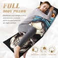 thumbnail image 5 of Lsque Bow Flower Skull Body Pillow Case Cover,Ultra-Soft Microfiber Bed Pillow Cases 20x54 inches,Elegant Bedding,Breathable Durable Pillow Cover with Envelope Closure, 5 of 8