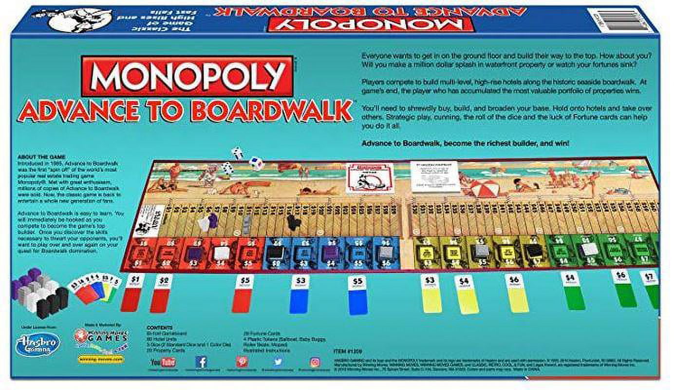 [激レア］モノポリー　advance to boardwalk Vintage Monopoly Advance To Boardwalk Board Game Parker
