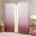 thumbnail image 2 of Feelyou Rosy Brown Gradient Black Out Curtains for Adult, Modern Art Abstract Curtains Pack of 2 (42x63 Each), Simple Fashion Theme Bedroom Curtains, Window Curtains Home Decor, 2 of 6