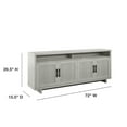 thumbnail image 3 of Twin Star Home Coastal TV Stand for TVs up to 80" with Linen Door Panels, Fairfax Oak, 3 of 8