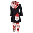 thumbnail image 2 of Unique Baby Girls 3 Piece Christmas Santa Claus Legging Set (3T) Red, 2 of 5