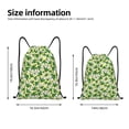 thumbnail image 2 of Saiise Cartoon Frogs Pattern Sports Drawstring Backpack - String Swim Gym Bag with Wet Proof Pocket for Women&Men-Small, 2 of 6