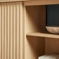 thumbnail image 4 of Scandinavian Reeded TV Stand with Storage for up to 70" TVs, Coastal Oak, 4 of 17