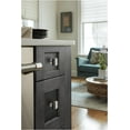 thumbnail image 5 of Amerock Bp36680 Overton 1-5/16" Square Cabinet Knob - Brushed Matte Black / Polished, 5 of 7