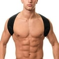 thumbnail image 4 of Posture Corrector for Men and Women Adjustable Upper Back Brace Straightener for Clavicle Support and Providing Pain Relief from Neck Back and Shoulder (Universal), 4 of 7