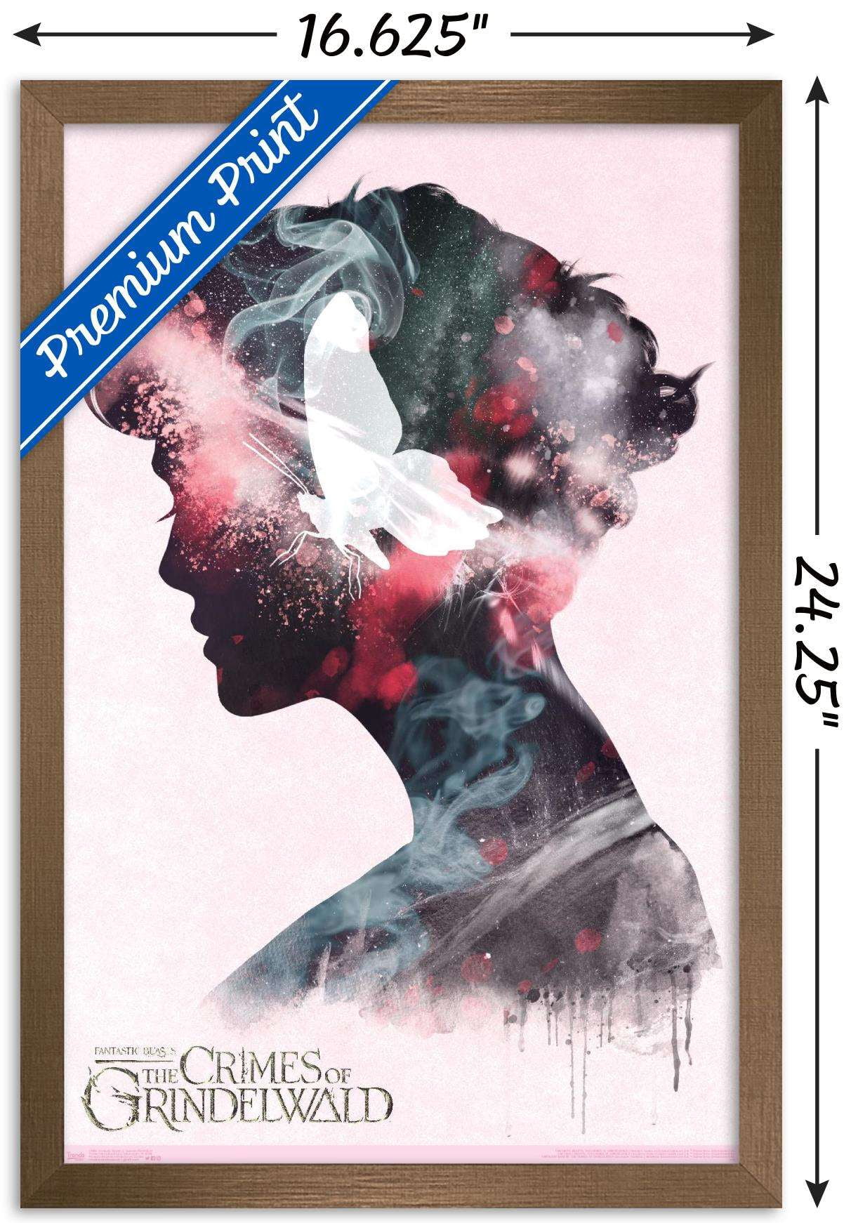Fantastic Beasts: Crimes Of Grindelwald - Queenie Illustration Wall Poster, 14.725" x 22.375", Framed