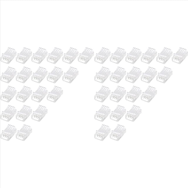 Conectores de Tira de Luz LED 40 Conectores Adaptadores de LED Impermeables Conectores de Tira de Luz LED Sin Soldadura 4 10 mm