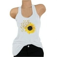 thumbnail image 4 of Camiseta Sin Mangas Para Mujer, Camisetas Sin Mangas, Blusa Informal Con Estampado de Girasol, Camisa de Cuello Redondo, Camisetas Sin Mangas Tipo Túnica Odeerbi ODB161544, 4 of 4
