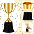 thumbnail image 3 of Trophy Award Ecation - Vaso de plástico dorado (22 cm, 3 unidades), 3 of 6