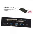 thumbnail image 2 of 525 Internal Card Reader Media Multi-Function Dashboard PC Front Panel Type-C USB 31 USB 30 Support CF MD XD MMC TF M2 MS, 2 of 5