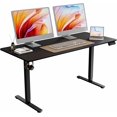 thumbnail image 1 of Electric Standing Desk Adjustable Height Electric Stand Up Computer Desk Ergonomic Sit Stand Desk with Computer Workstation Rustic, 1 of 8