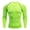 Green, variant on Compression Shirts for Men - Long Sleeve Black Workout Base Layer Athletic Gym Tops Running Undershirts Black L(L)