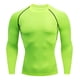 thumbnail image 1 of Ceisia Men's Compression Long Sleeve Crew Neck Athletic Base Layer Shirt Green XXXXL Gifts, 1 of 4