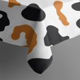 thumbnail image 3 of White and Orange Of Leopard Print Rectangle Tablecloth 60"x120",Waterproof Polyester Rectangle Table Cloth, Wipeable Spillproof Polyester Tablecloth for Dining, Camping, Indoor and Outdoor, 3 of 6