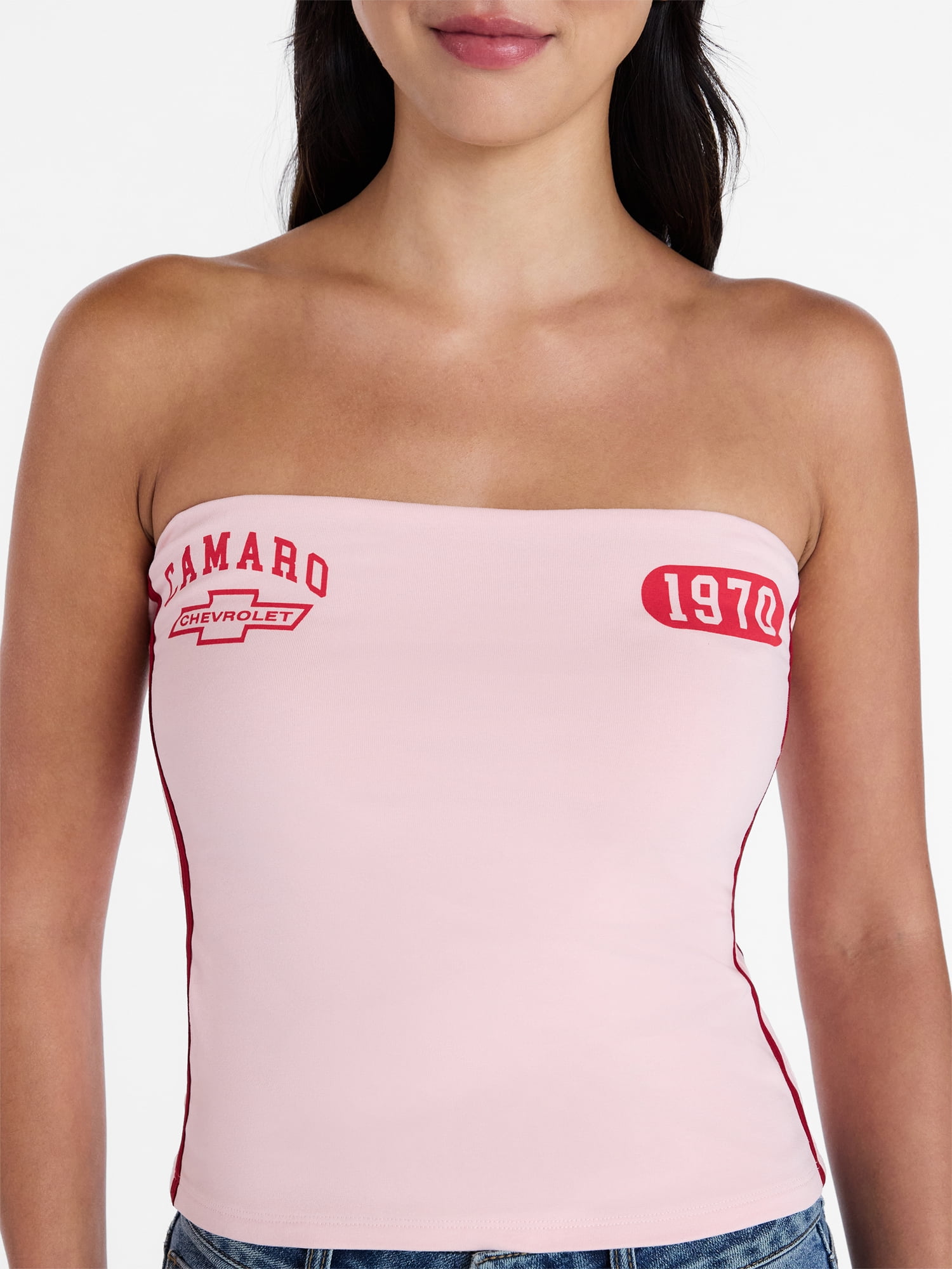 Chevrolet Camaro Women’s Graphic Print Tube Top, Sizes XXS–XXL