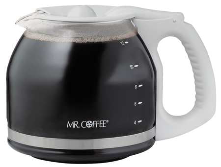 Mr. Coffee 12 Cup Replacement Coffee Decanter, White