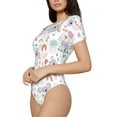 thumbnail image 2 of Naloa Cute Koala Women's Short-Sleeved Onesie, One-Piece Swimsuit for Parties, dates, clubs - Large, 2 of 9