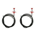 thumbnail image 1 of Shisuyan Drain Remover Cleaning Tool Steel Wire 2Pcs 98.25 x 0.39 x 0.39 Inch, 1 of 9