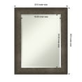 thumbnail image 3 of Amanti Art Dappled Light Bronze Beveled Wood Wall Mirror 29.5 x 23.5 in., 3 of 10