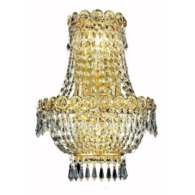 Elegant Lighting Century 17" 3 Light Elements Crystal Wall Sconce