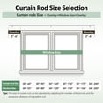 thumbnail image 4 of Juego de barras de cortina IFELS, resistentes, de 1 a 3 cm, ajustables, blancas, 66 a 120 cm, 4 of 7