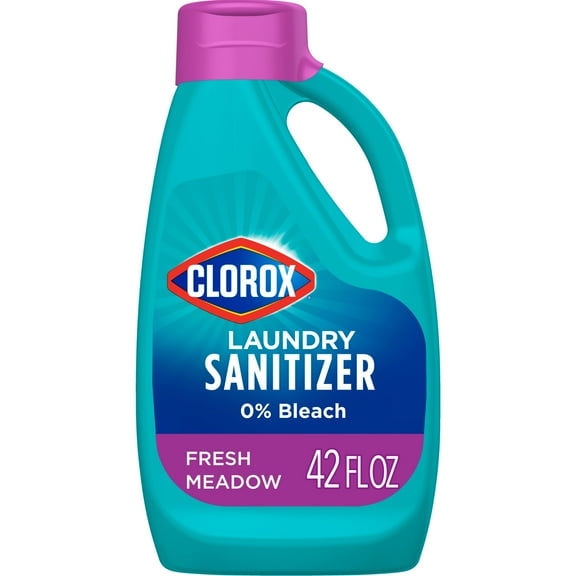 Clorox Laundry Sanitizer, 0% Bleach, Color Safe, Fresh Meadow, 42 Fluid Ounces