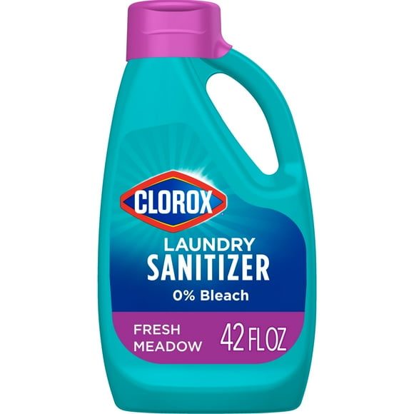 Clorox Laundry Sanitizer, Kills 99.9% of Odor-Causing Bacteria on Laundry, Fresh Meadow, 42 Fl Oz