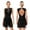 Black, variant on Aiihoo Women Lyrical Dance Dress Sleeveless Ballet Leotard Shiny Rhinestones Figure Skating Dress Black M