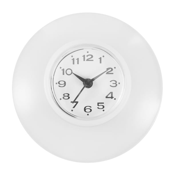 Mini Reloj De Pared Redondo, Reloj Con Ventosa, Decoración Impermeable Para El Baño Del Hogar matsuzay HA025399-01
