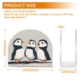 thumbnail image 4 of Yayeee Napkin Holder for Table Kitchen Paper Tissue Organization, Three Cute Little Puffin, 4 of 8