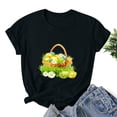 thumbnail image 1 of Pntutb Hauts Grande Taille Liquidation Pâques T-Shirt Décontracté Imprimé Manches Courtes Femme Haut Manches Courtes Col Rond Hauts/chemises Rollbacks, 1 of 3