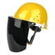 thumbnail image 5 of Protector facial con casco protector, portátil, antisalpicaduras, para cocinar visera negra, 5 of 8