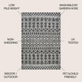 thumbnail image 5 of JONATHAN Y SANTA MONICA 4 x 6 Area Rug, Kafel Tribal Bohemian - Black/Ivory, SMB130F-4, 5 of 10