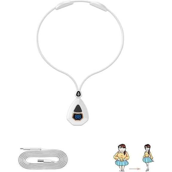 Lymphatic Relief Neck Massage, Improved Smart Neck Massager Heating, Ems Pulse Neck Massage Necklace Device, Heat Electric Mini Back Body Massager