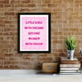 thumbnail image 4 of Designs ByLITA Little Girls With Dreams Become Women With Vision, 5 x 7 Black Wall Print (Framed) | Home Decor, 4 of 7